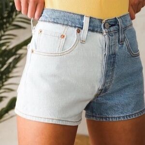 Free People X LEVI'S 501 Two Tone Women's Jean Shorts